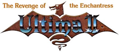 Ultima II Revenge of the Enchantress logo for Commodore 64